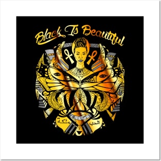 Black Gold Butterfly Goddess Black Is Beautiful Posters and Art